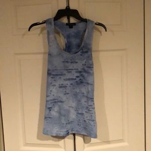 Edgy blue tank top